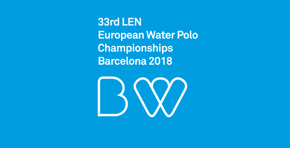 Finalist project, 33RD LEN EUROPEAN WATER POLO CHAMPIONSHIPS BARCELONA 2018 Branding and visual identity - Main slider