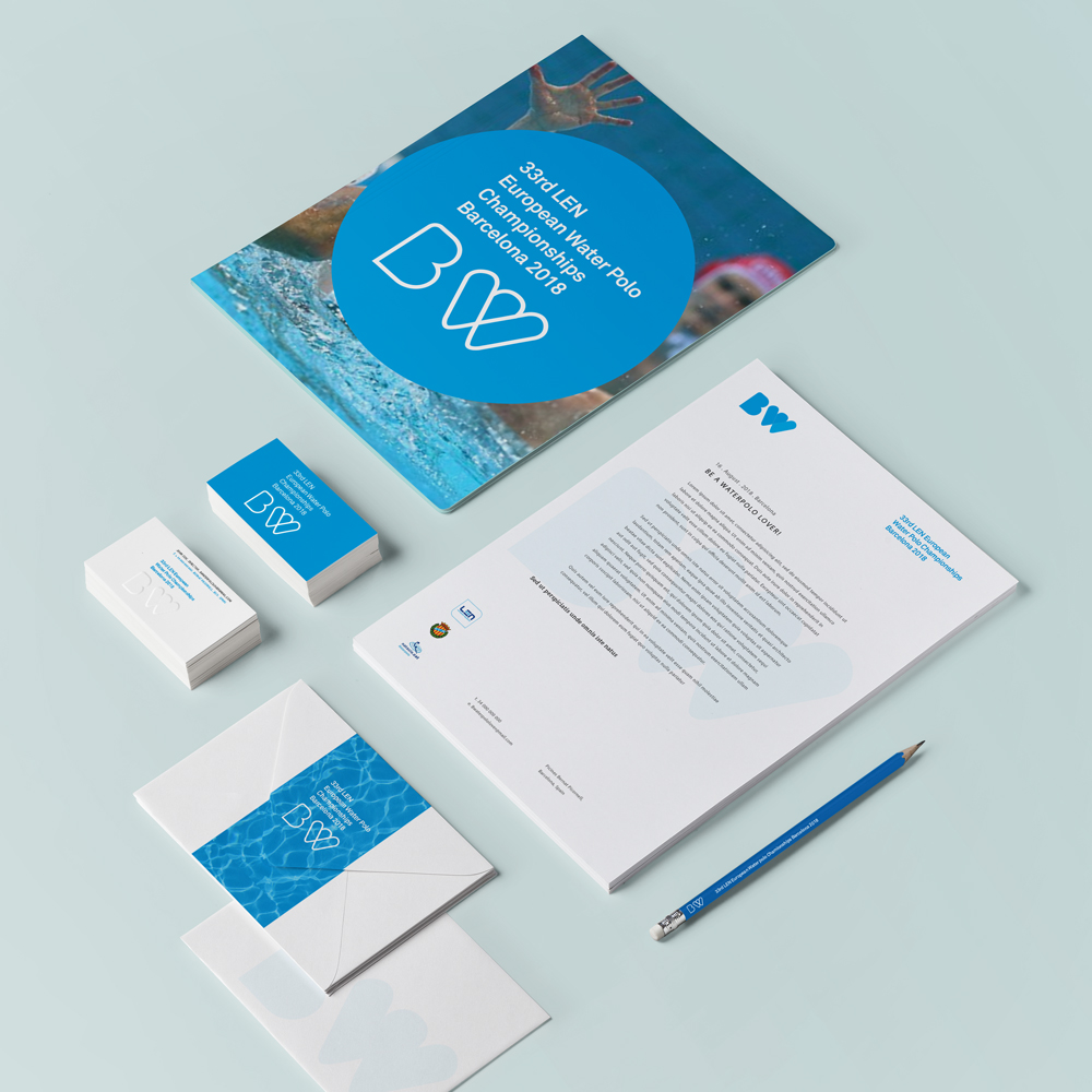 Finalist project, 33RD LEN EUROPEAN WATER POLO CHAMPIONSHIPS BARCELONA 2018 Branding and visual identity - Secondary images