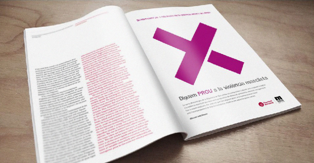 Diputació de Barcelona - Poster design. “Dia Internacional per a l’eliminació de la violència envers les dones” - Main images