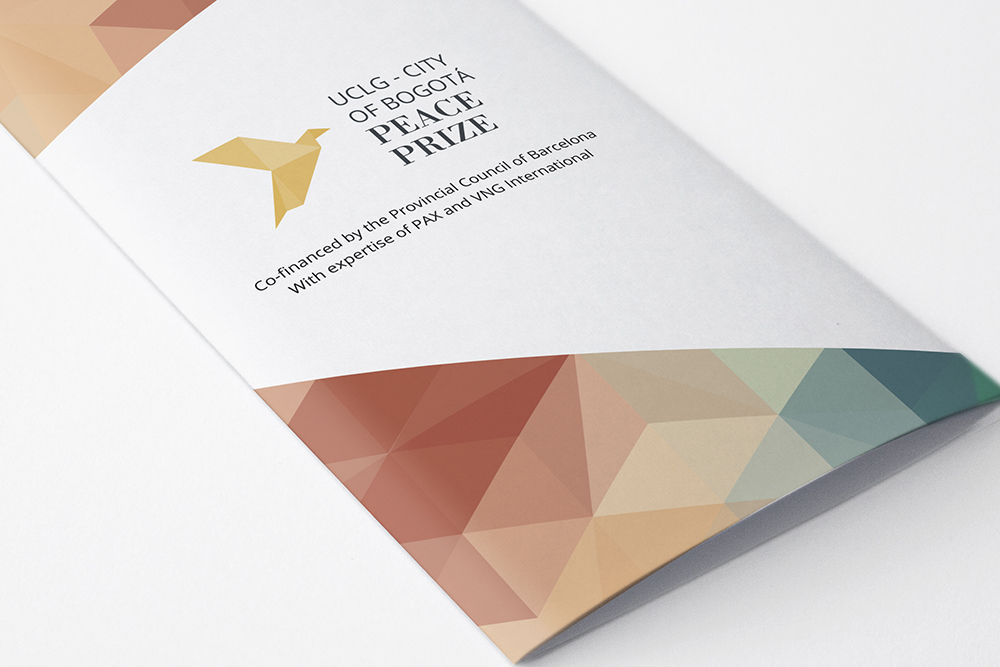 VNG International The Hague - Graphic image of International Peace Prize, City of Bogotá - Main images