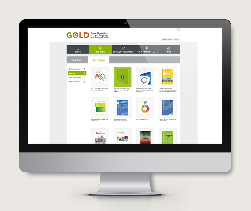 UCGL - UCLG and Gold web design - Secondary slider