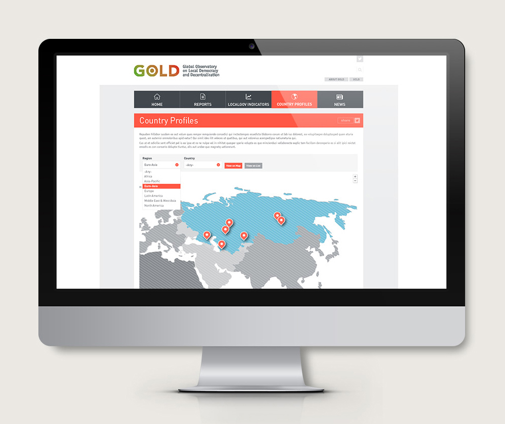 UCGL - UCLG and Gold web design - Secondary slider