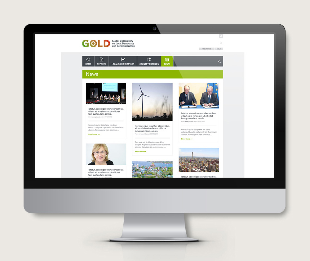 UCGL - UCLG and Gold web design - Secondary slider